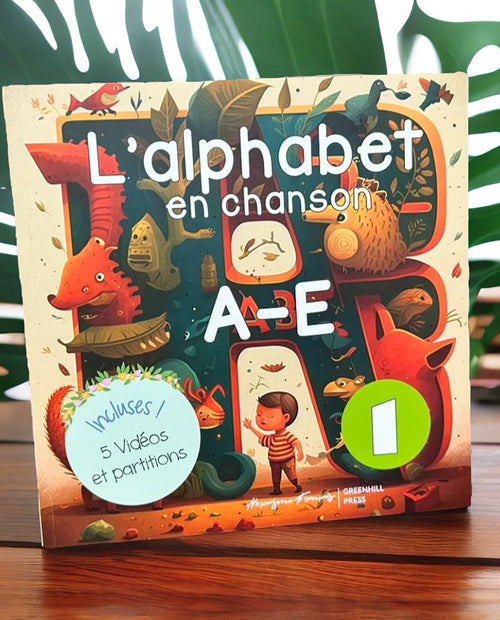 法文發音歌曲書 L’alphabet en chanson A-E (附影片及歌本)