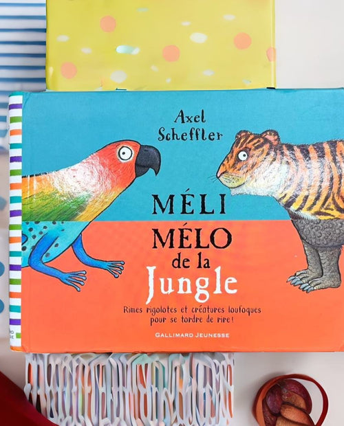 法文精裝紙板活動童書 Méli-mélo de la jungle 叢林大雜燴